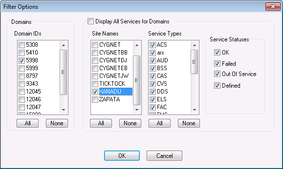 Filter Options